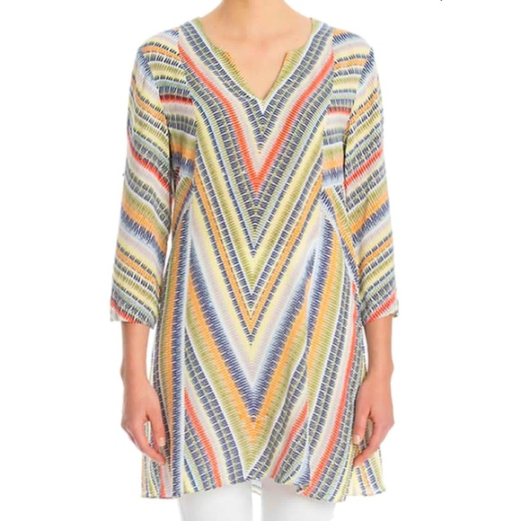 Nic + Zoe Chevron Printed Tunic - Picture 3 of 9